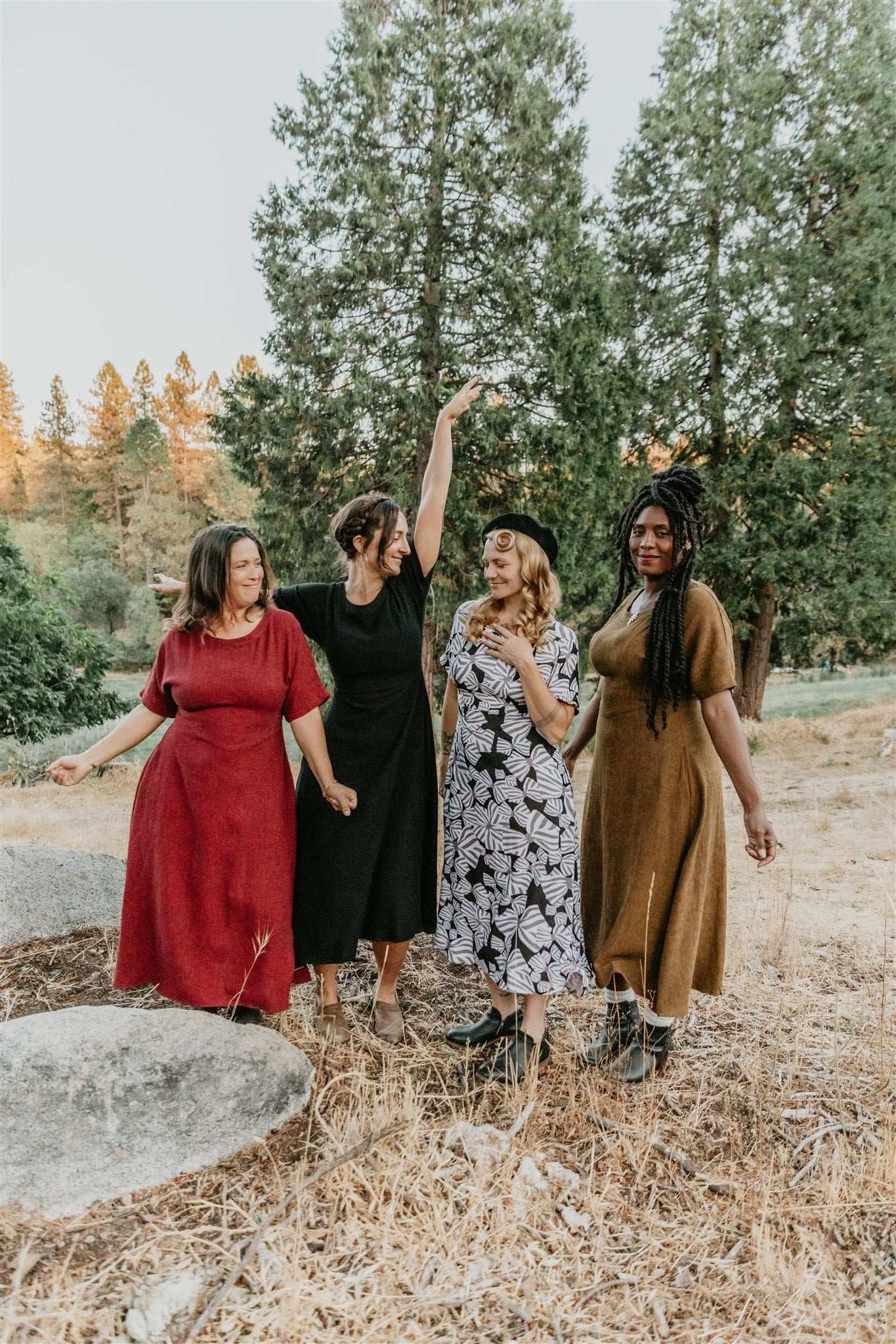 Field Day Dress Bella Dress in Golden Checker