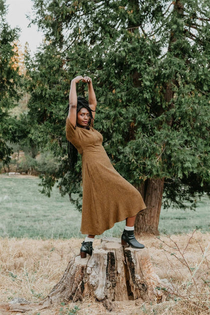 Field Day Dress Bella Dress in Golden Checker
