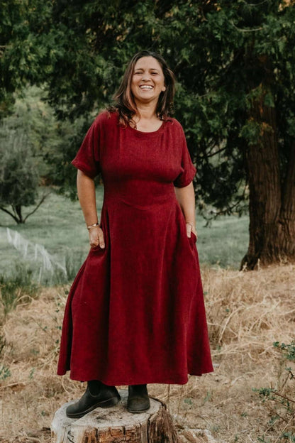 Field Day Dress Bella Dress in Ruby Checker