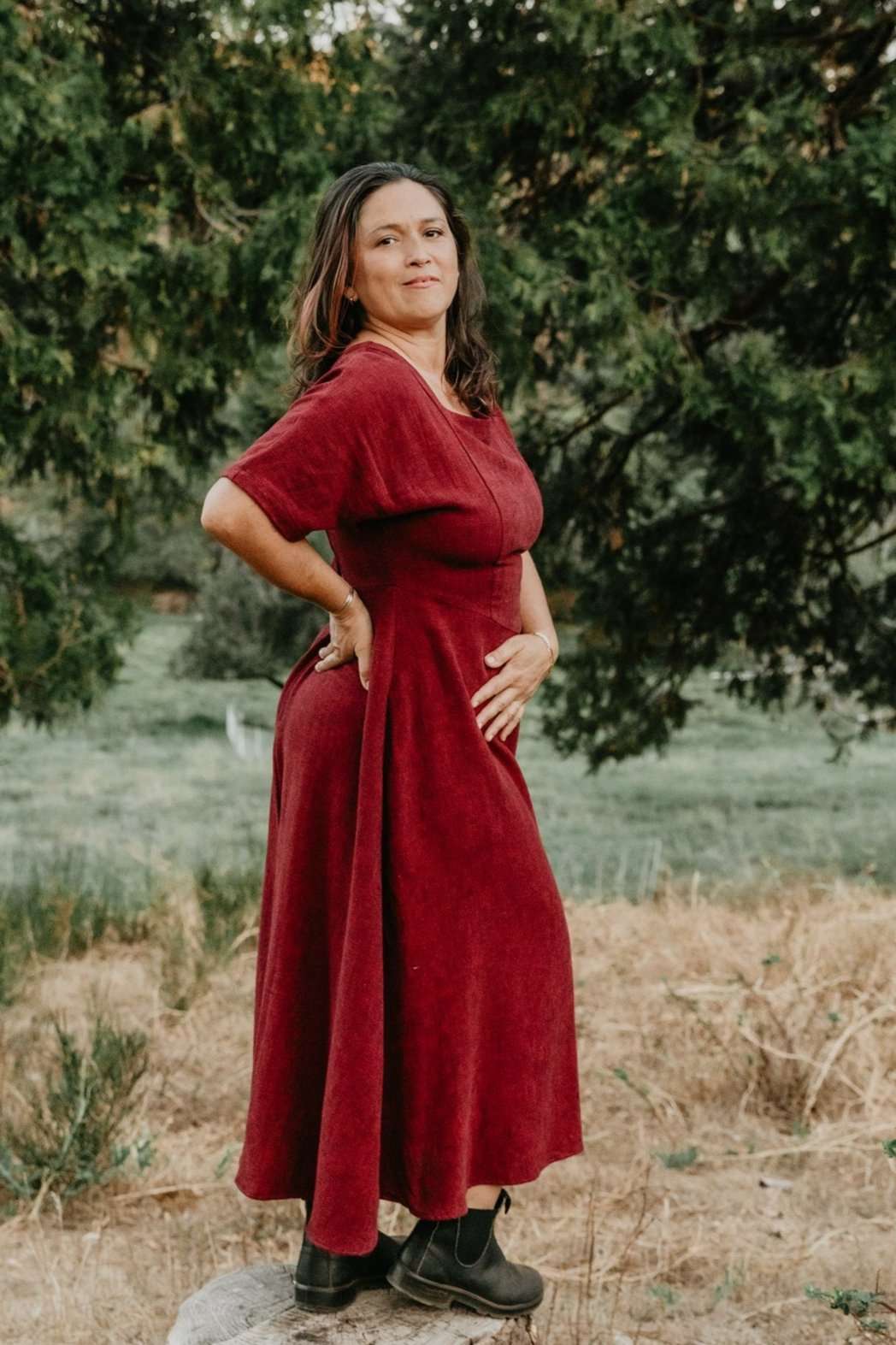Field Day Dress Bella Dress in Ruby Checker