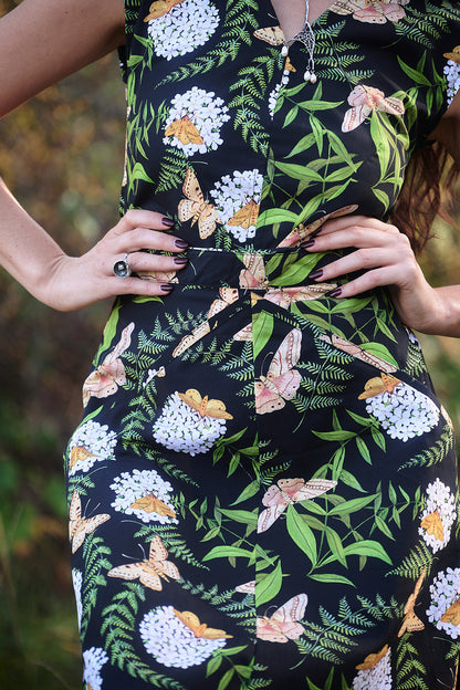 Xena Dress in Fern &amp; Flox by Swan Bones