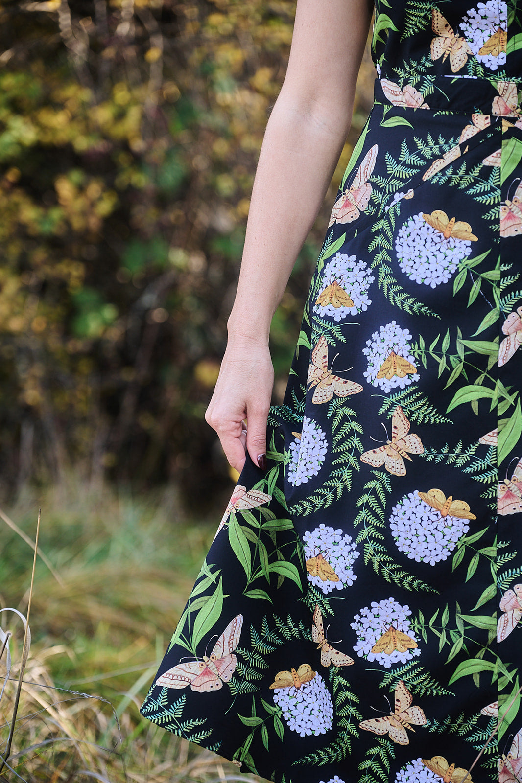 Xena Dress in Fern &amp; Flox by Swan Bones