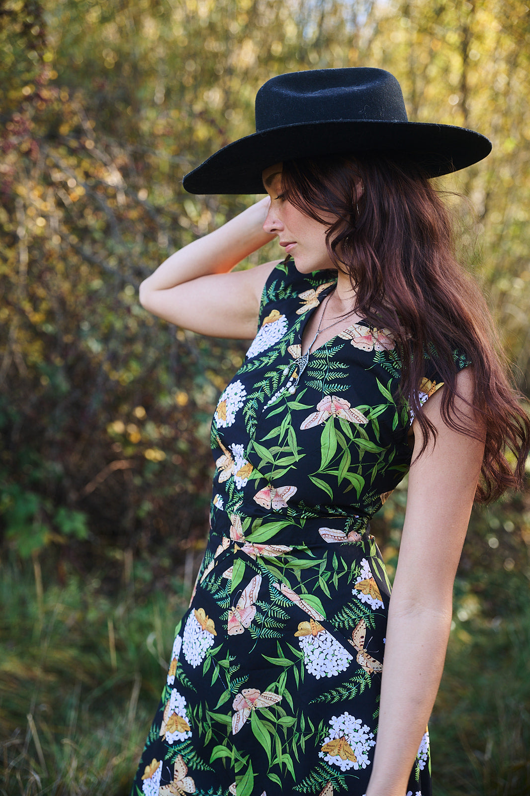Xena Dress in Fern &amp; Flox by Swan Bones