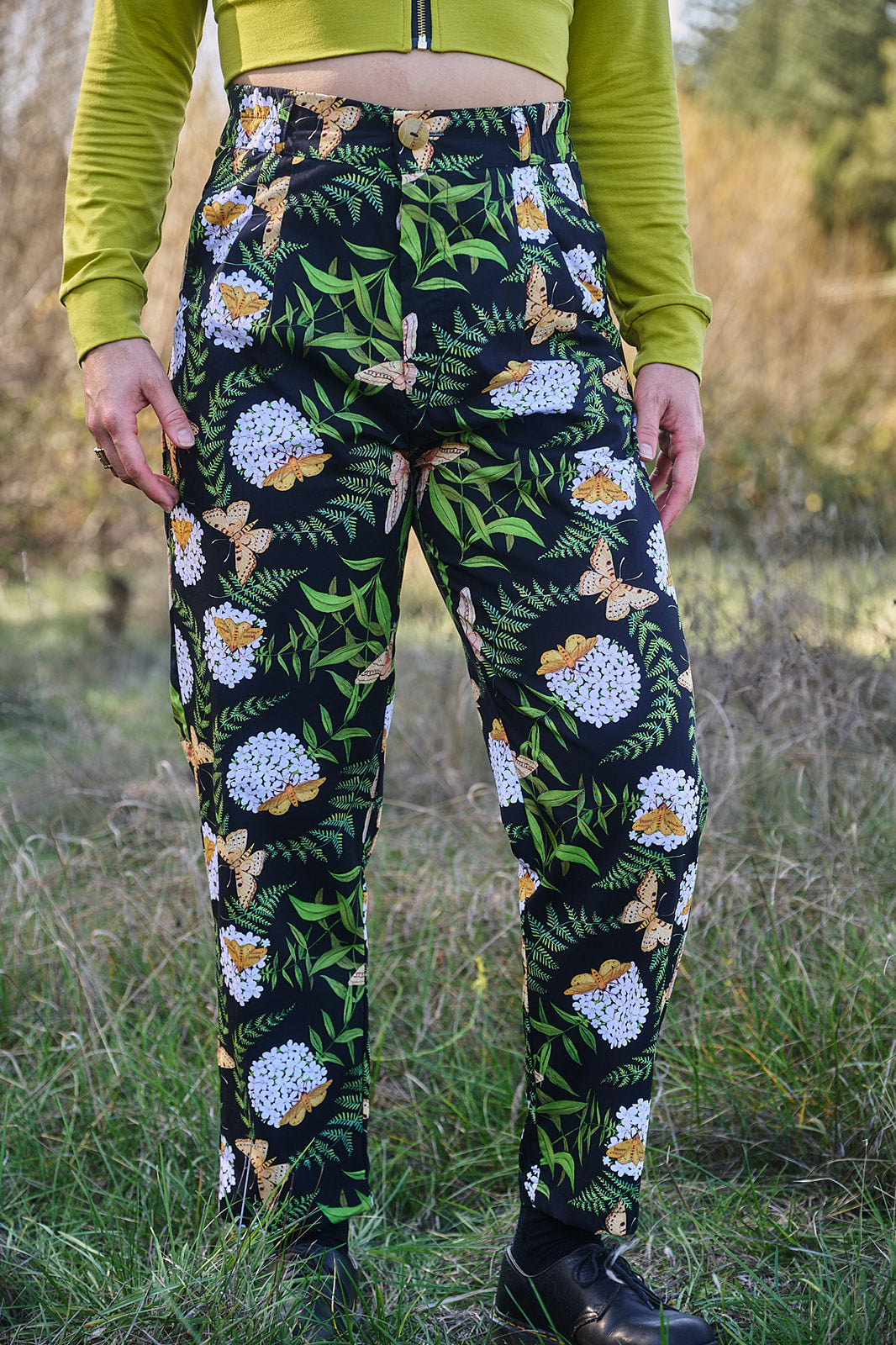 Perfect Pant in Fern and Flox by Swan Bones