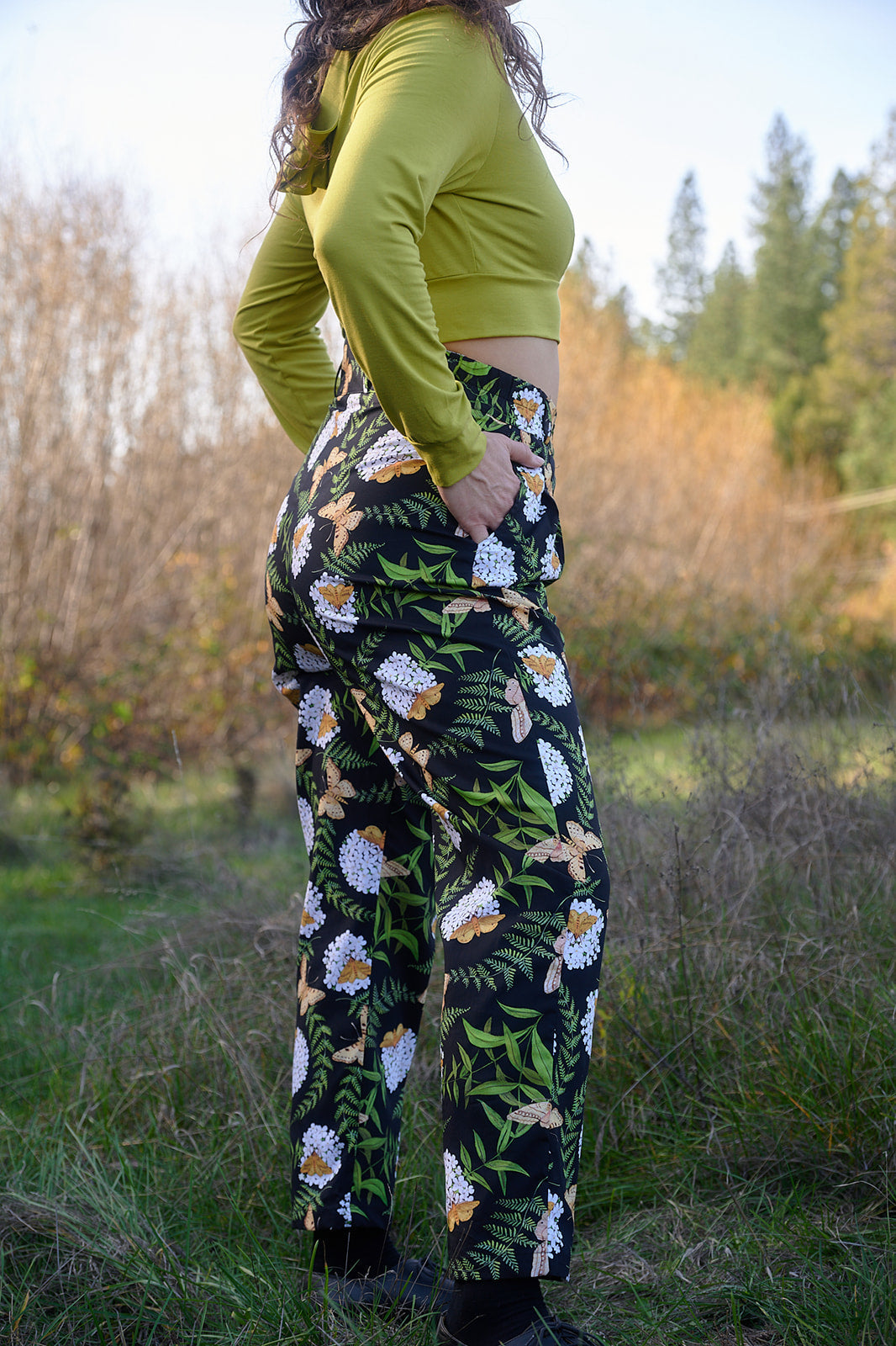 Perfect Pant in Fern and Flox by Swan Bones