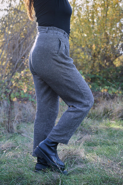 Perfect Pant in Black and Gray Checker