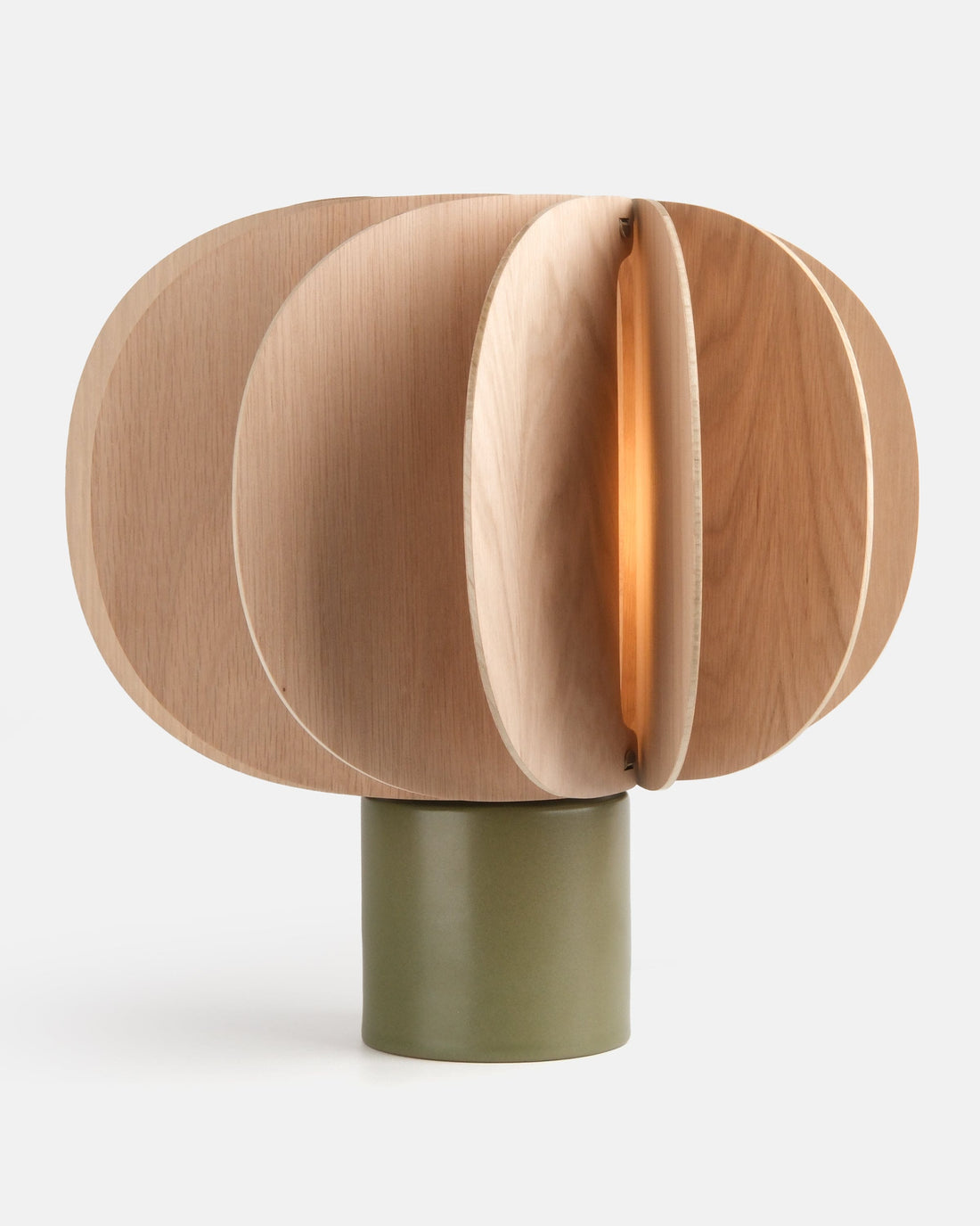 Misewell Lamps Moss / Fin I (Height 13.5") Fin Table Lamp