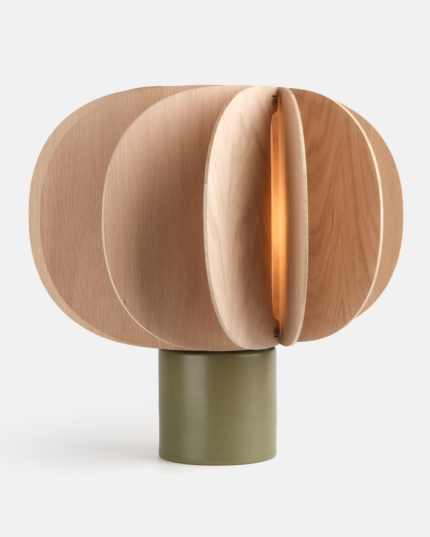 Misewell Lamps Moss / Fin I (Height 13.5") Fin Table Lamp