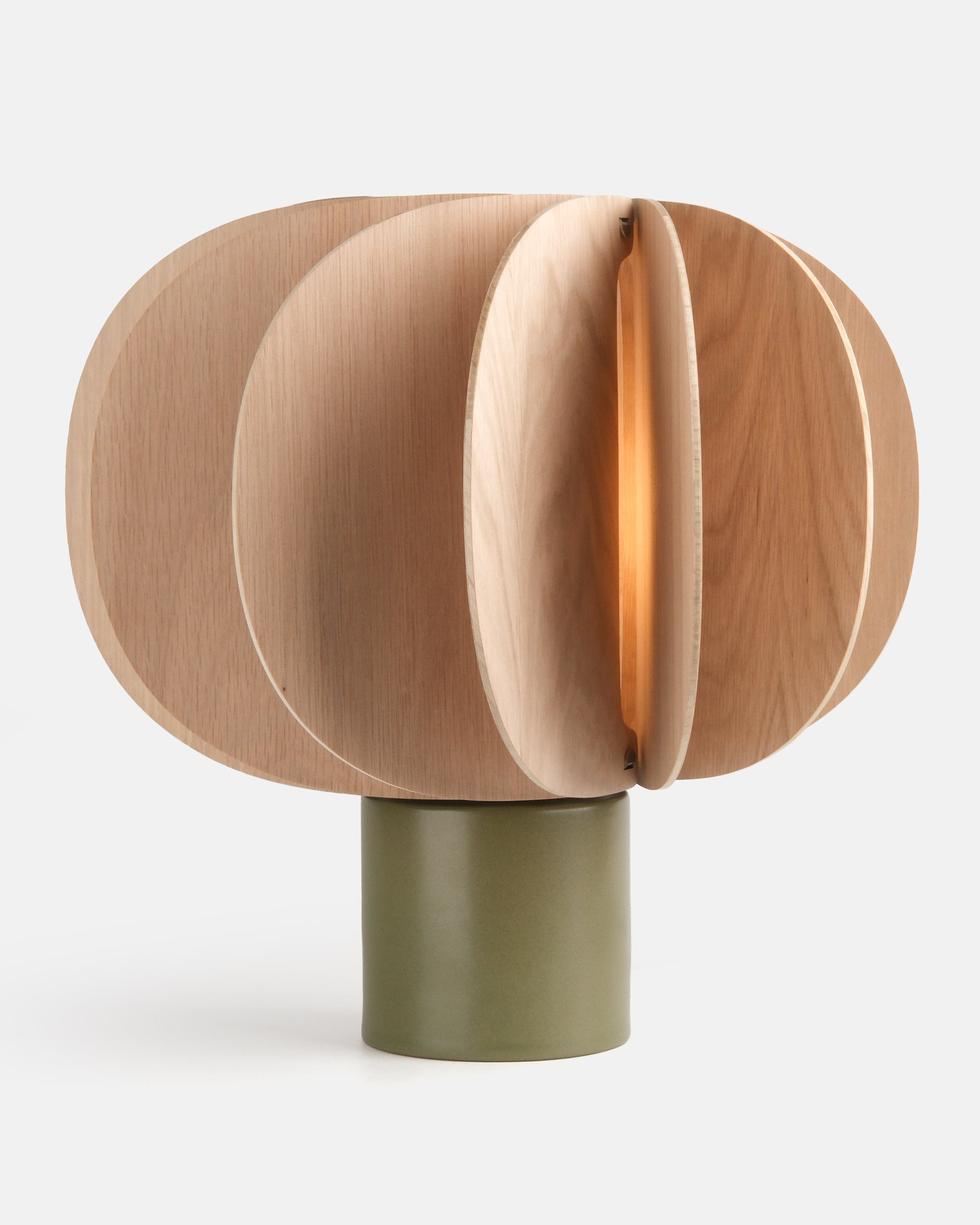 Misewell Lamps Moss / Fin I (Height 13.5") Fin Table Lamp