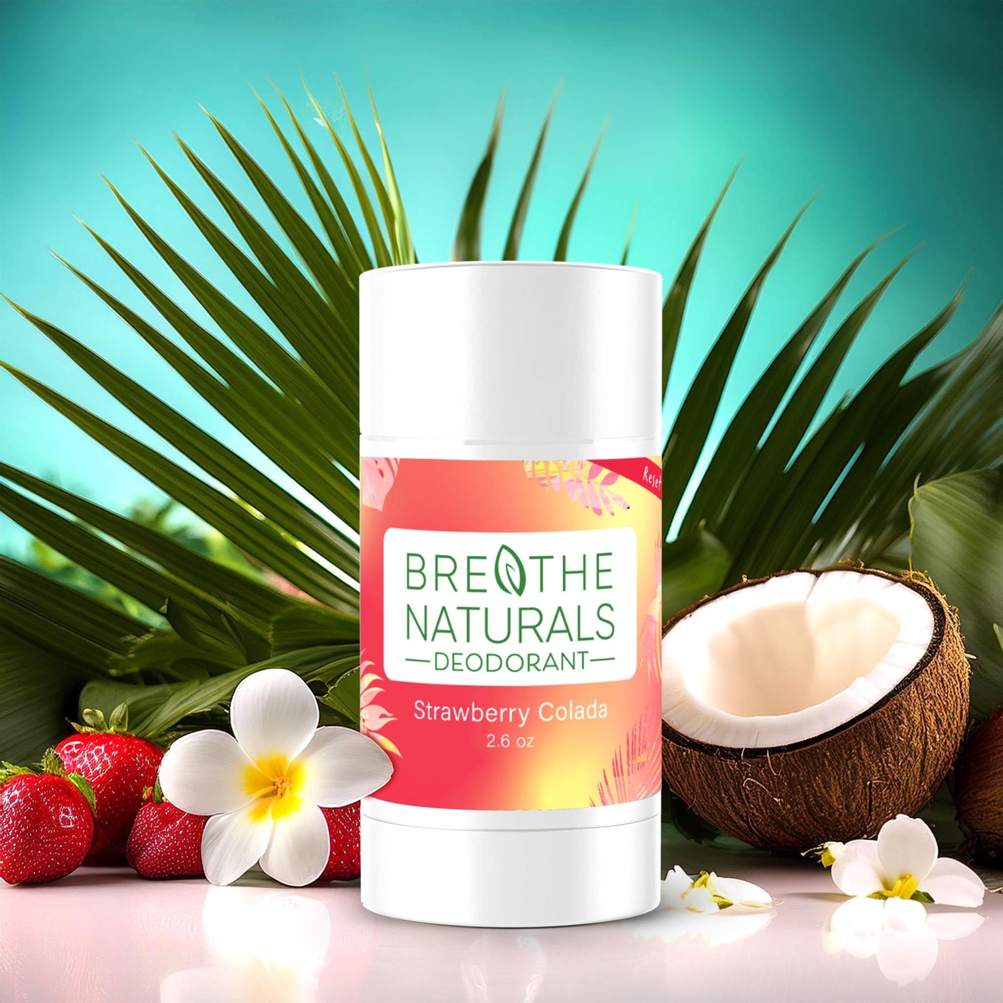 Breathe Naturals Deodorant Strawberry Colada Deodorant