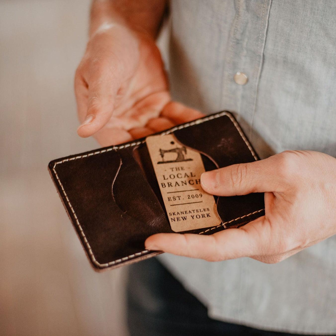 The Local Branch Leather The Flip Wallet - USA Made