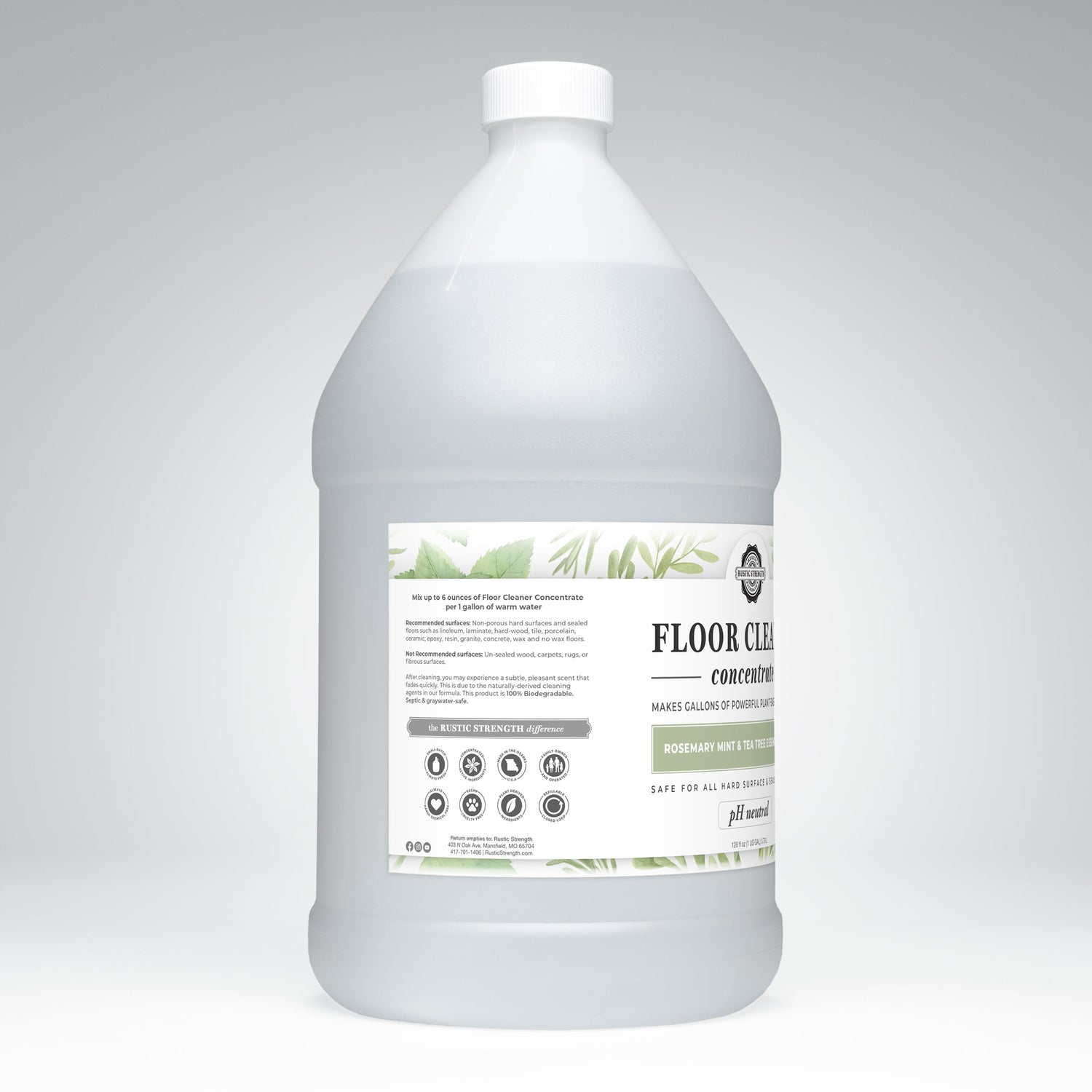 Floor Cleaner Concentrate | Rosemary, Mint &amp; Tea Tree