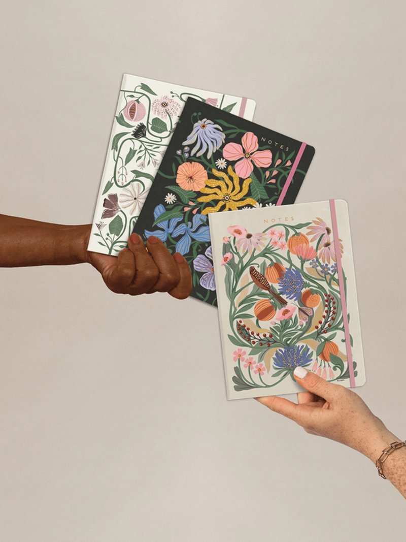 Ash & Rose notebook Flora + Fauna Sewn Trio Notebook Set