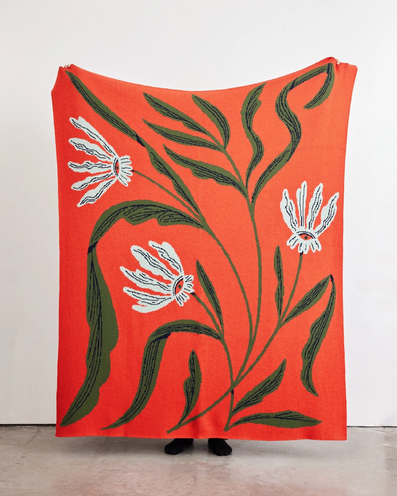 Biquette Throw Blanket Flora Vision