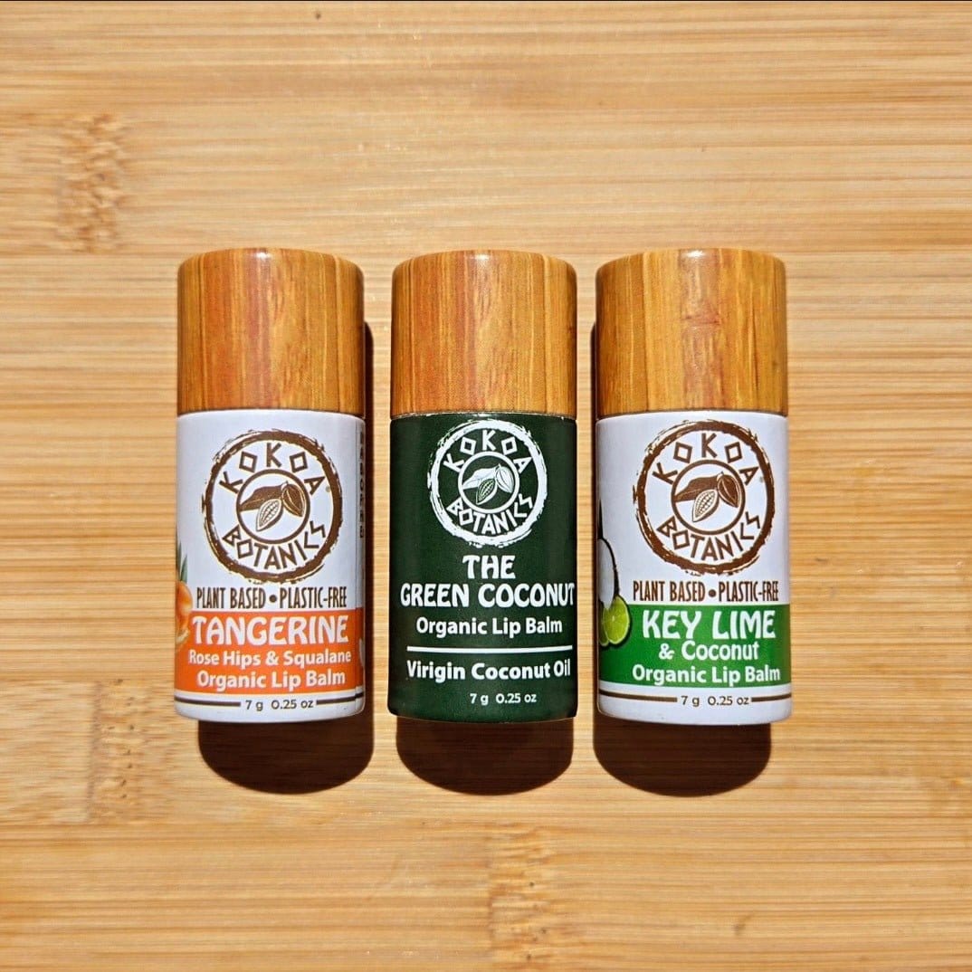 KOKOA BOTANICS Florida Favorites - Organic Lip Balm 3 Pack