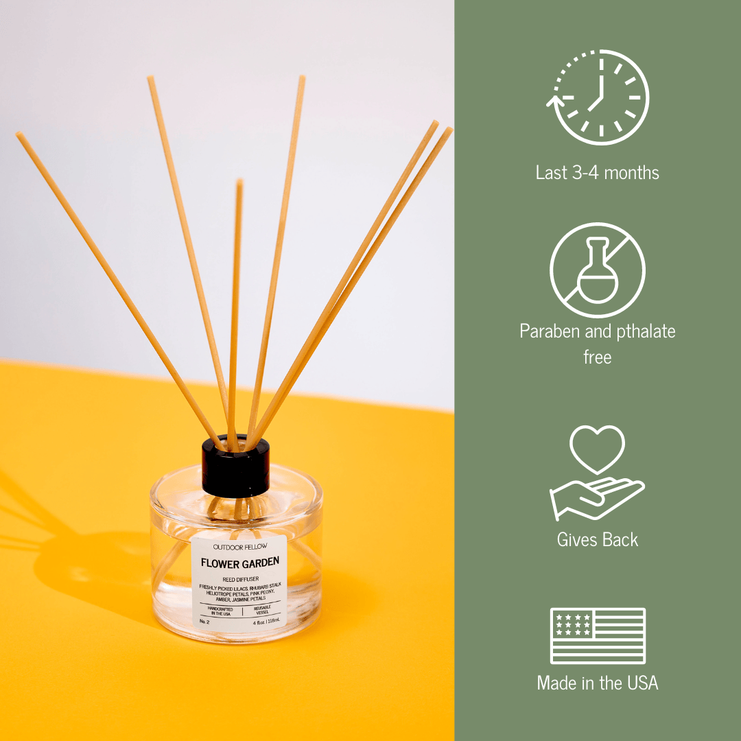 Outdoor Fellow Reed Diffuser Flower Garden Reed Diffuser