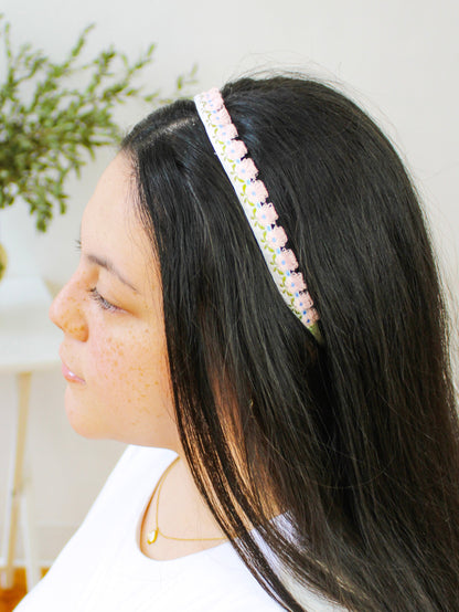 Flower Garden Skinny Headband - My American Goods