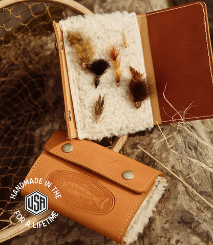 The Local Branch Leather Fly Fisherman Wallet - USA Made