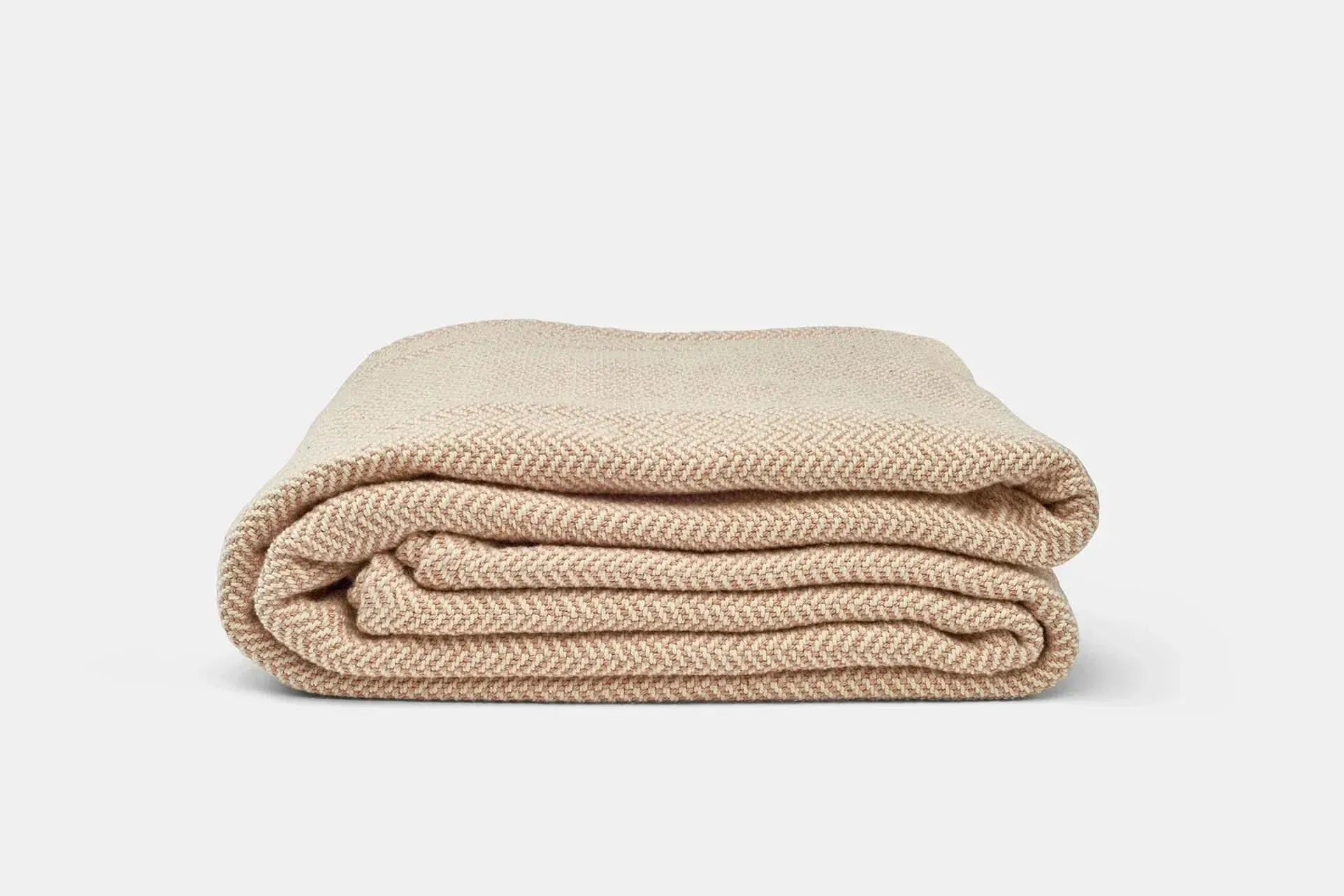 American Blossom Linens Blankets Herringbone Weave Cotton Blanket