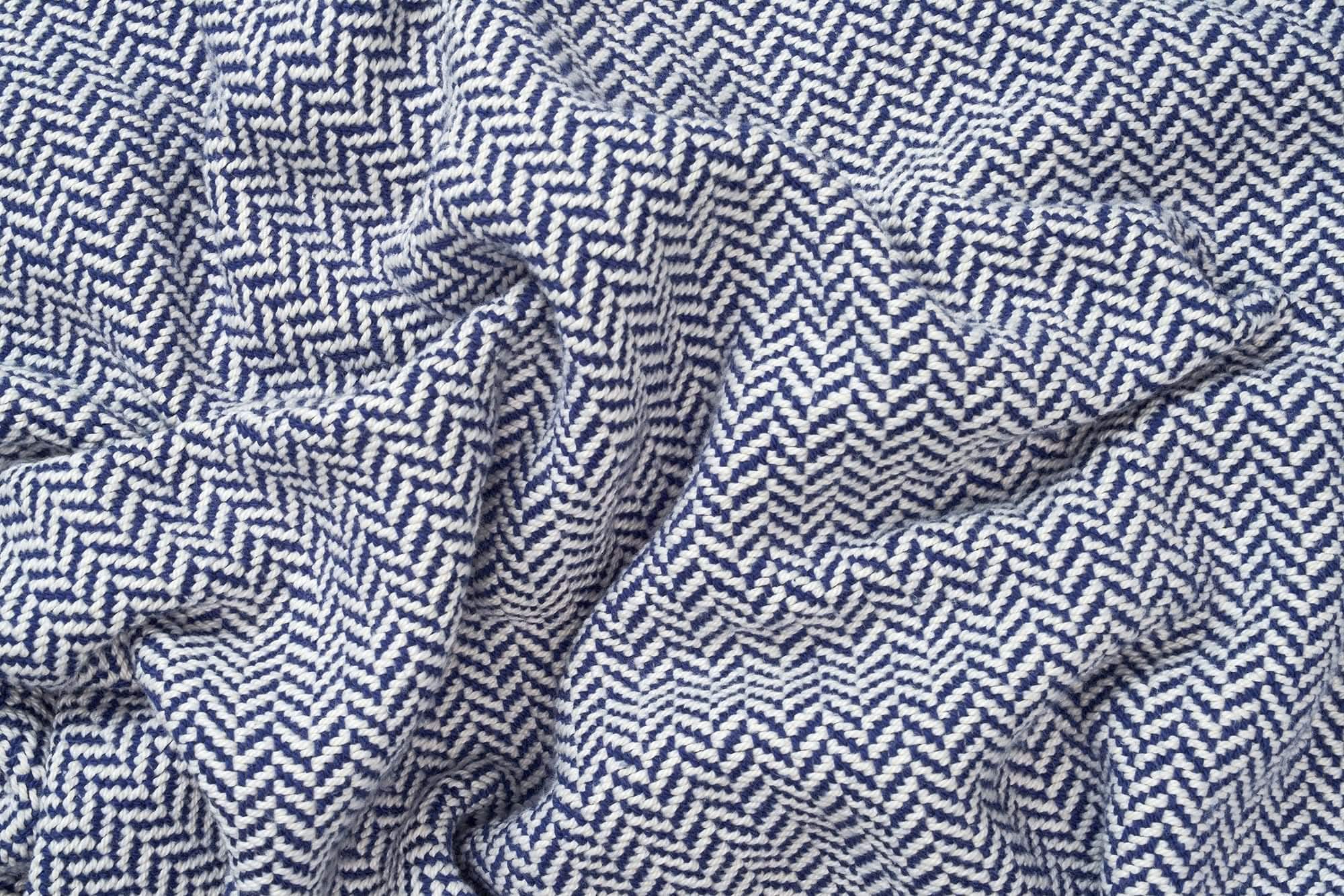 American Blossom Linens Blankets Herringbone Weave Cotton Blanket