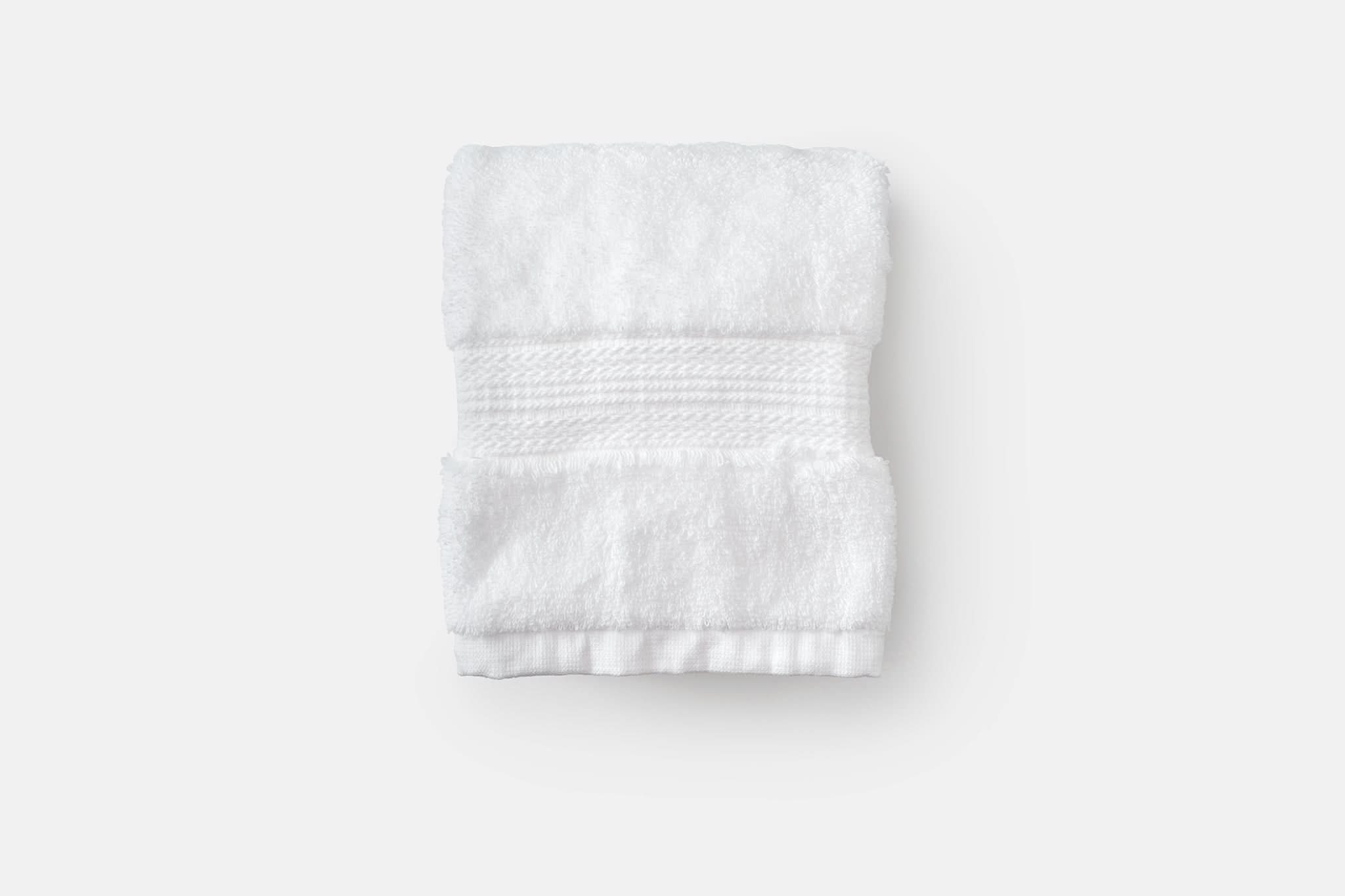American Blossom Linens Bath White Bathroom Hand Towels Made of Luxury USA Cotton
