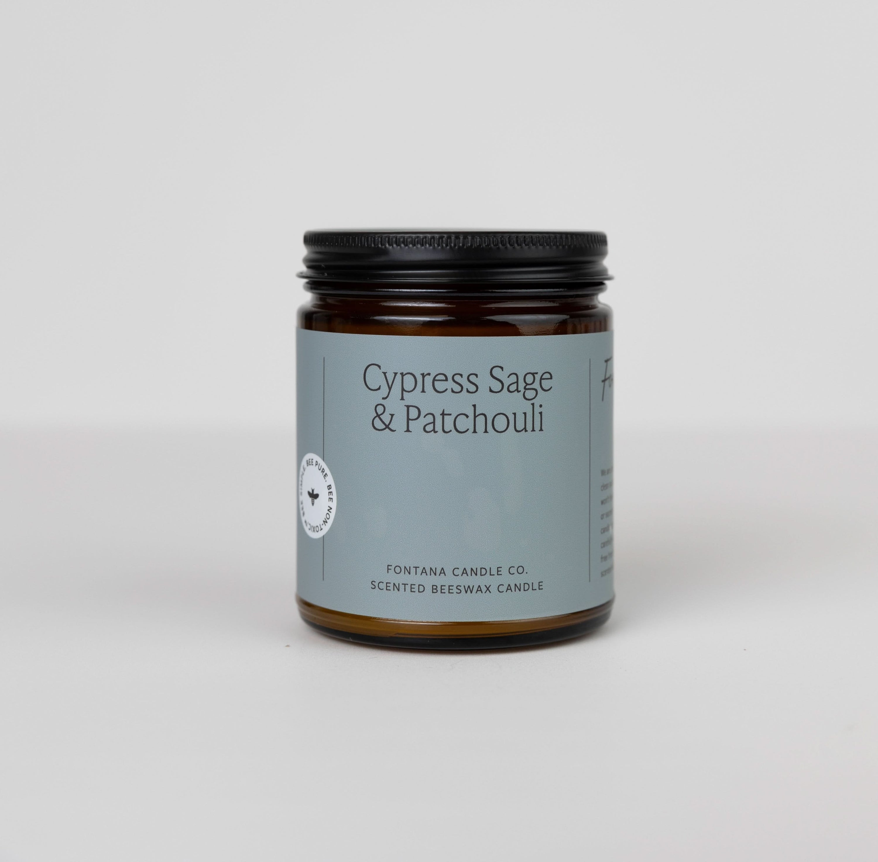 Fontana Candle Co Candles 9 oz Straight Sided Jar Cypress Sage &amp; Patchouli Jar Candle