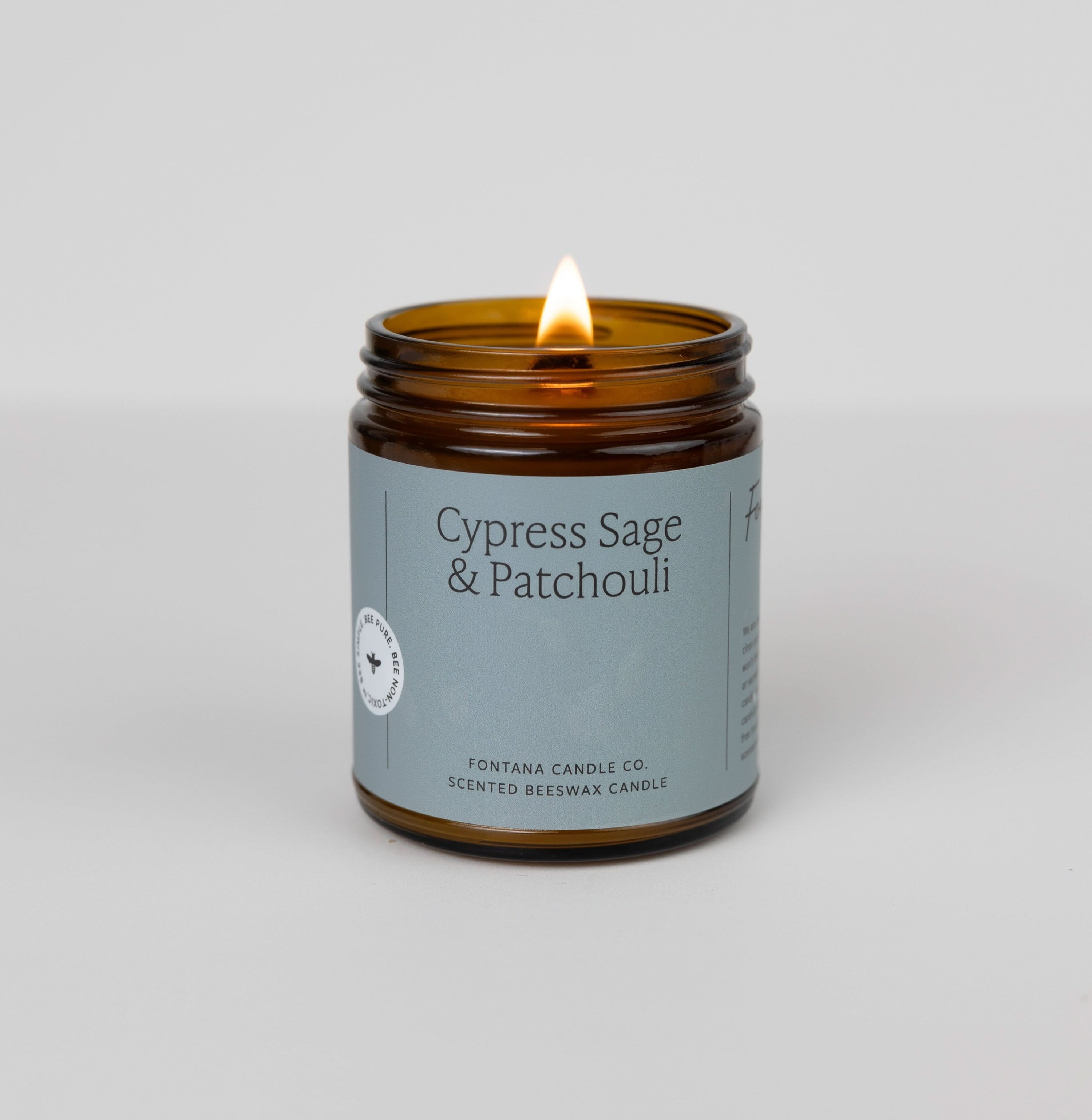 Fontana Candle Co Candles 9 oz Straight Sided Jar Cypress Sage &amp; Patchouli Jar Candle