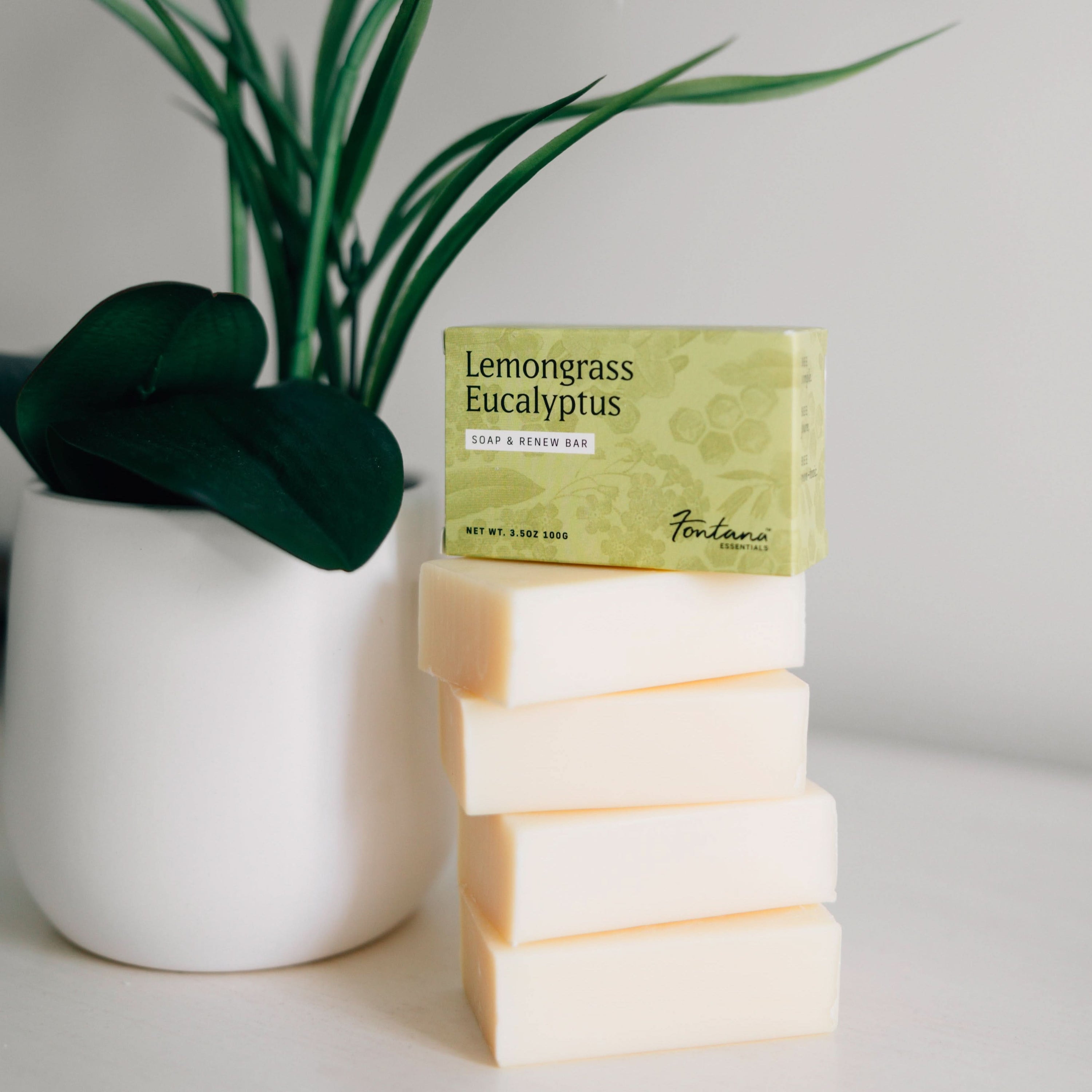 Fontana Candle Co Soap Lemongrass Eucalyptus Triple Milled Bar Soap