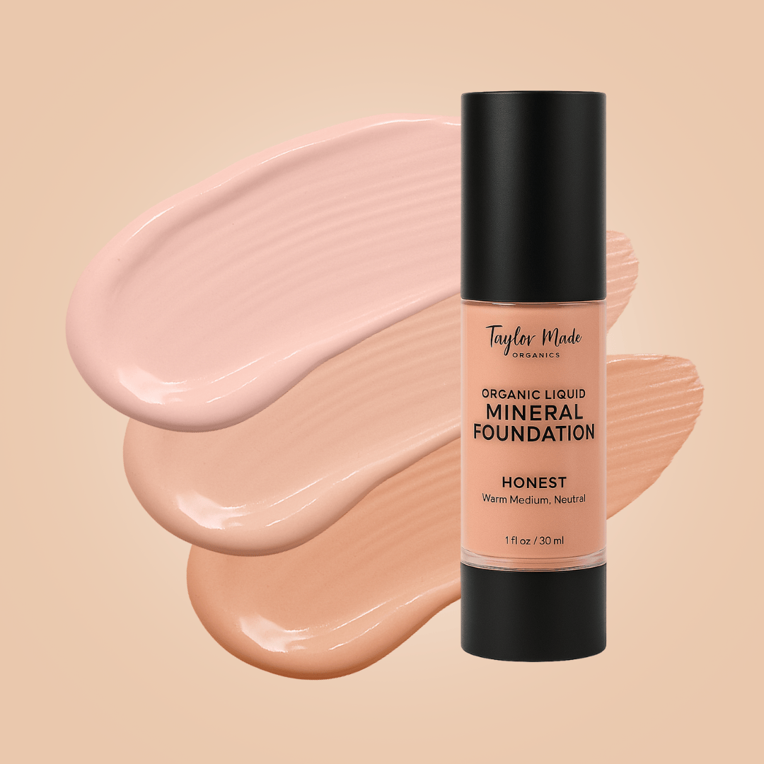 Taylor Made Organics foundation Liquid Mineral Foundation | oil-free, lightweight