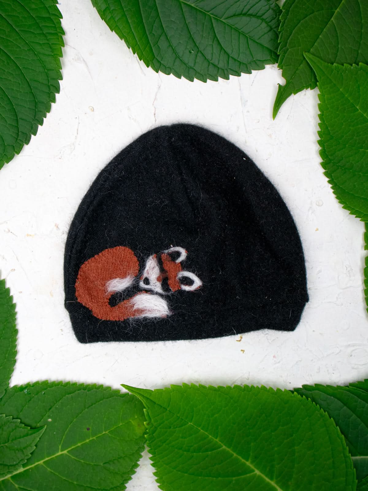 Ash &amp; Rose hat Sleeping Fox Cashmere Hat - Toddler