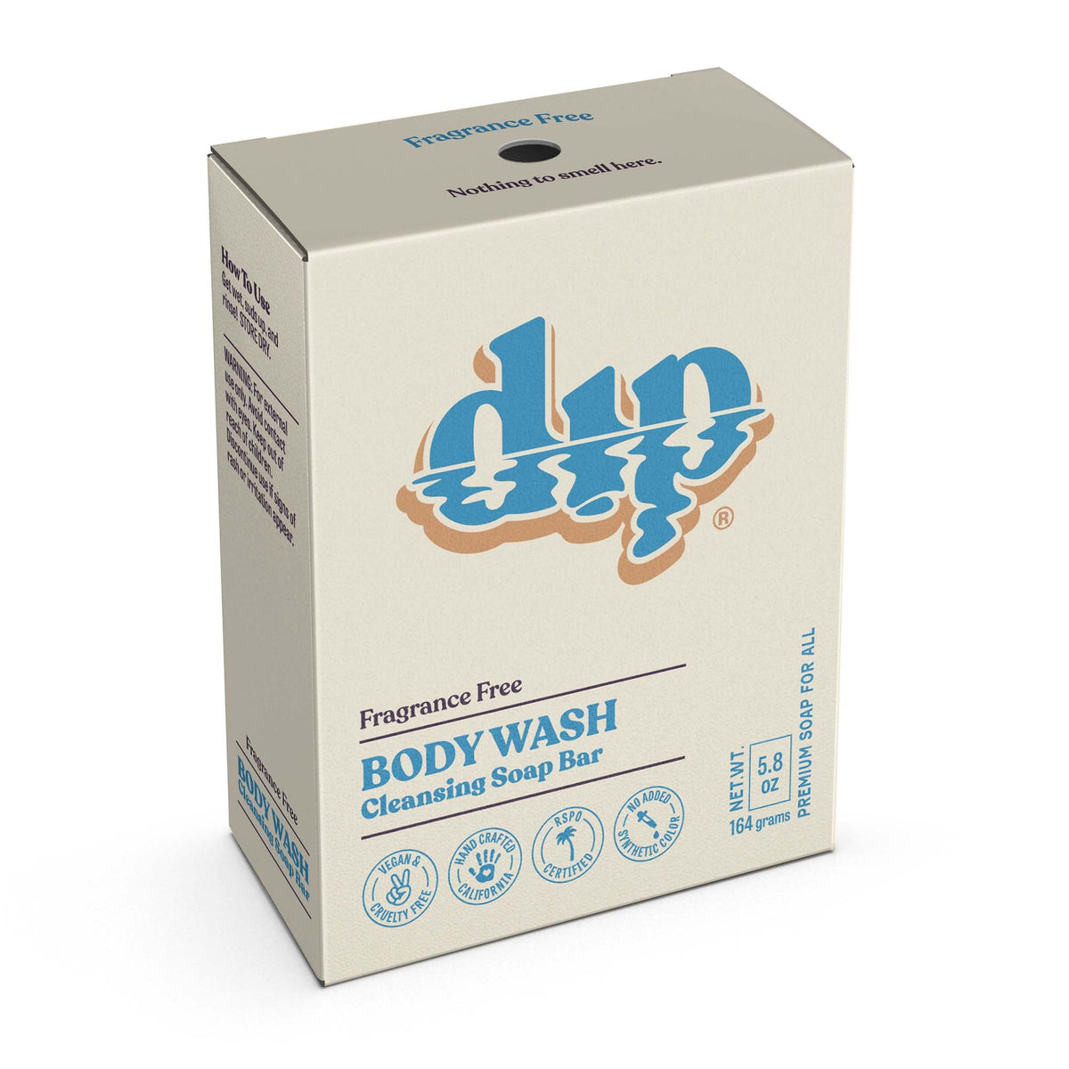 Dip Body Wash Cleansing Soap Bar - Fragrance Free
