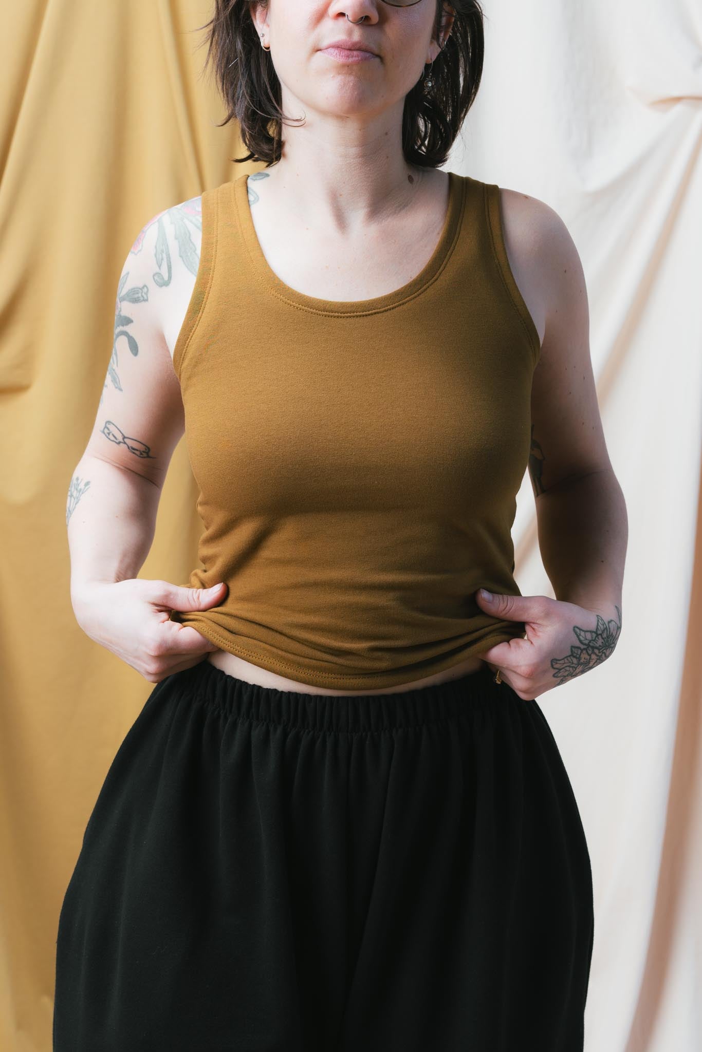 Frances Tank in Almond