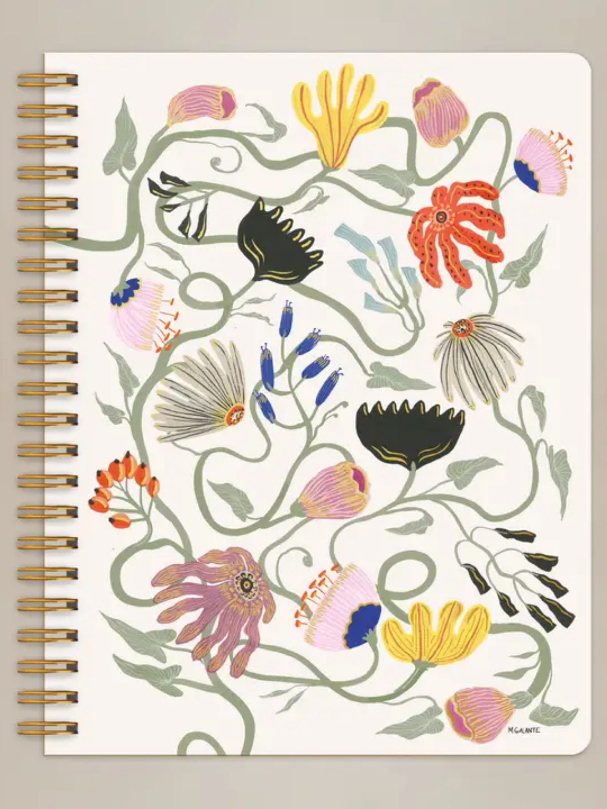 Francis Floral Big Notebook - My American Goods