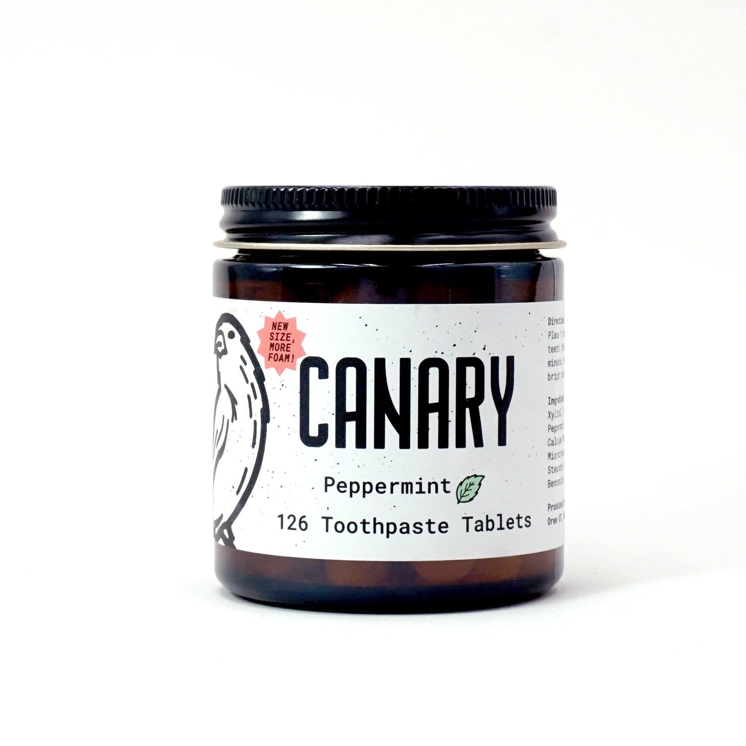Canary Toothpaste Tablets Peppermint Toothpaste Tablets