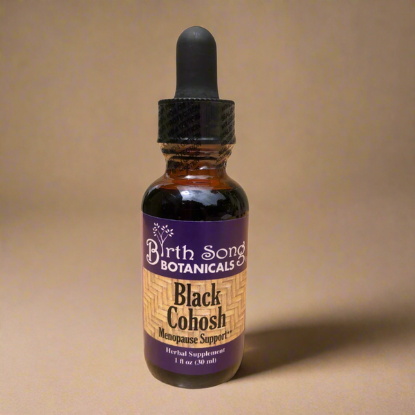 Bottle of Birth Song Botanicals Black Cohosh supplement