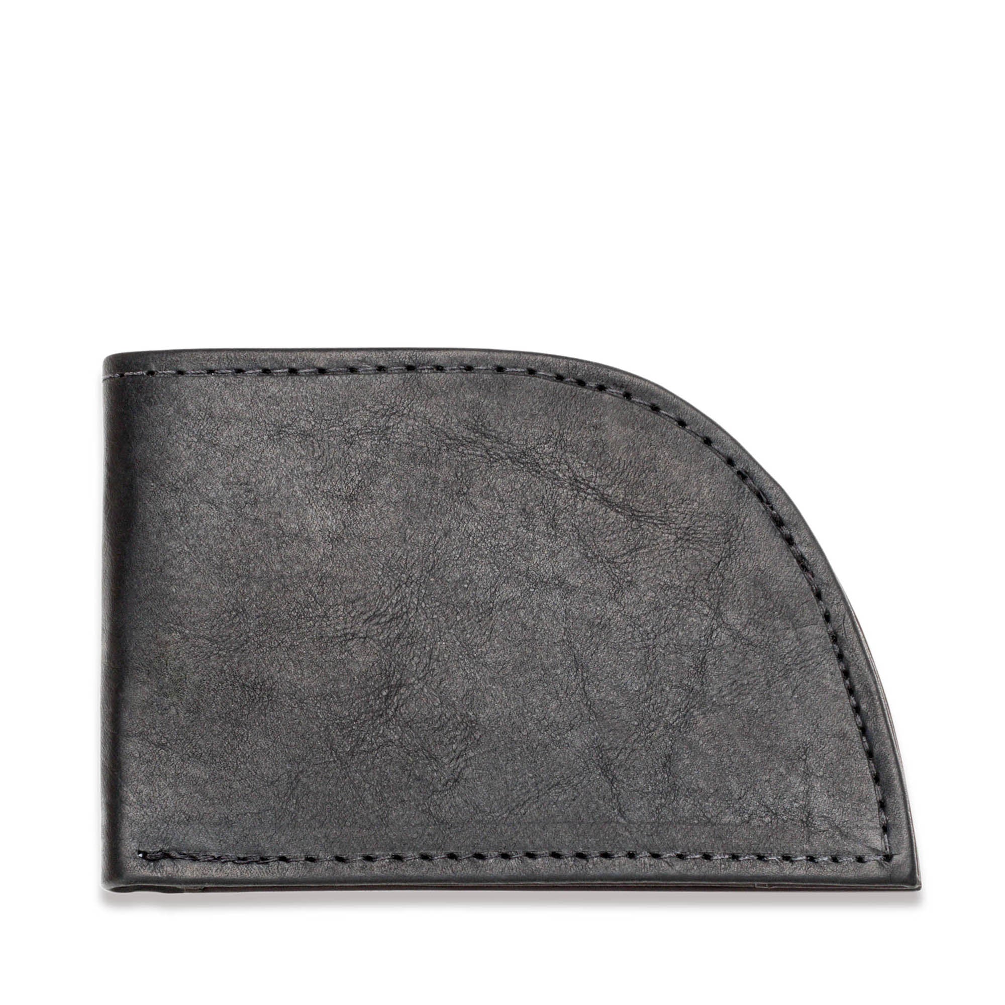 Rogue Industries Wallet 6 Card Slots - Black Bison American Bison Leather Front Pocket Wallet