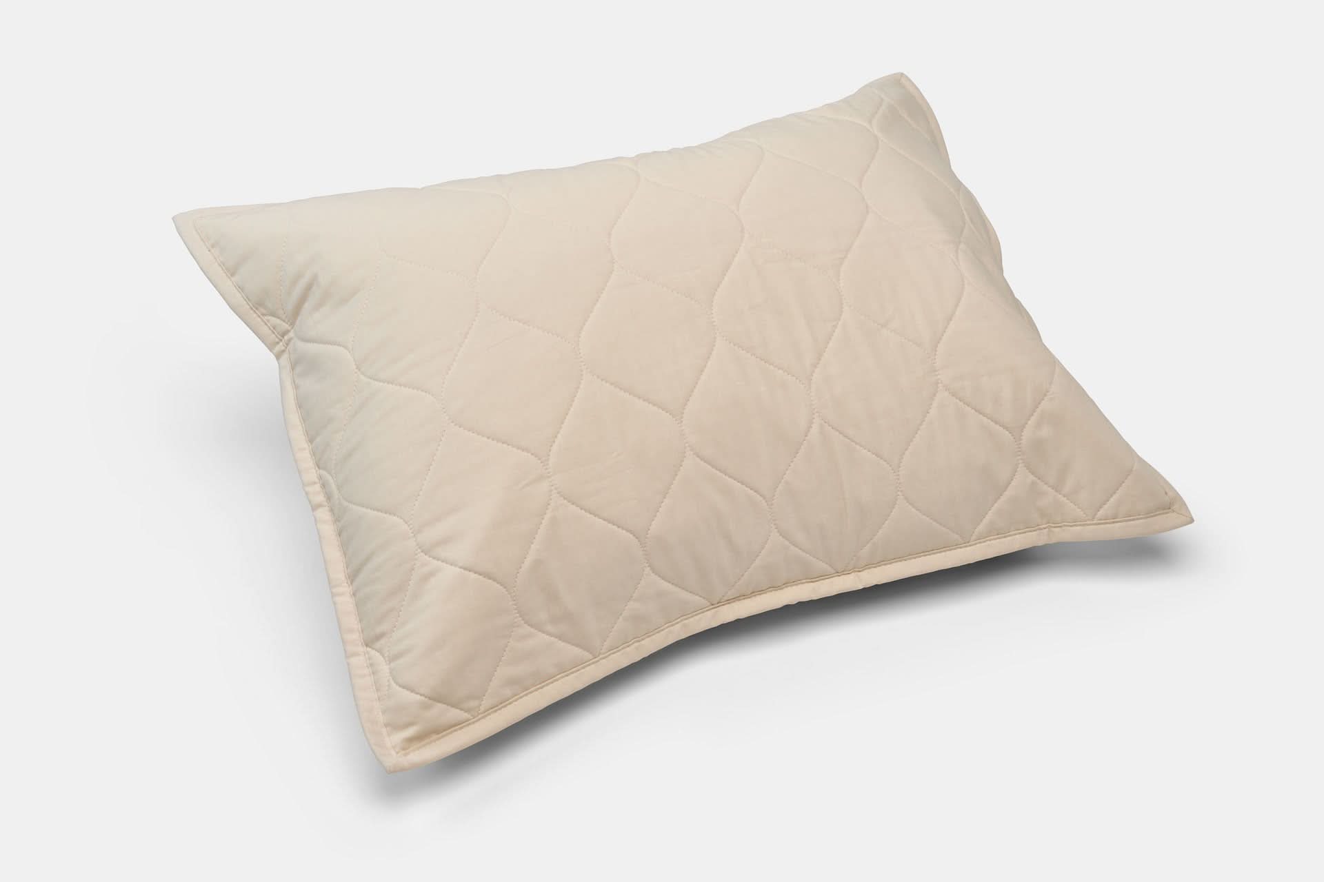 American Blossom Linens Quilt &amp; shams Standard / Natural Cotton Quilted Pillow Sham