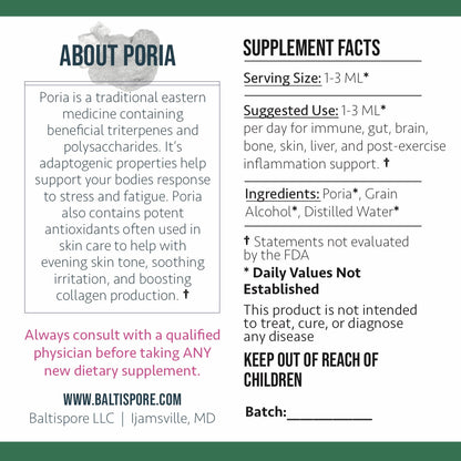 Poria Mushroom Tincture - My American Goods