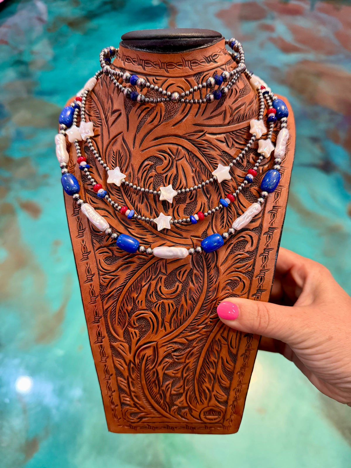 Jaci Sterling Silver, Lapis &amp; Pearl Necklace Collection