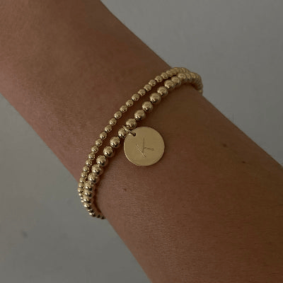 Cuffed by Nano LLC Classic Initial Juno Bracelet Double Stack