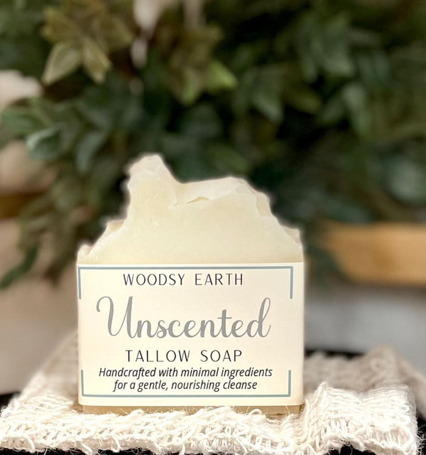 Pure & Simple Unscented Tallow Soap - My American Goods