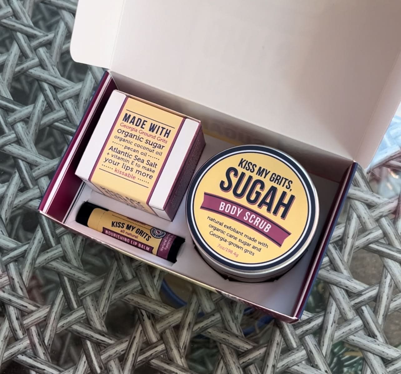 Salacia Salts Bath &amp; Body Kiss My Grits Gift Box
