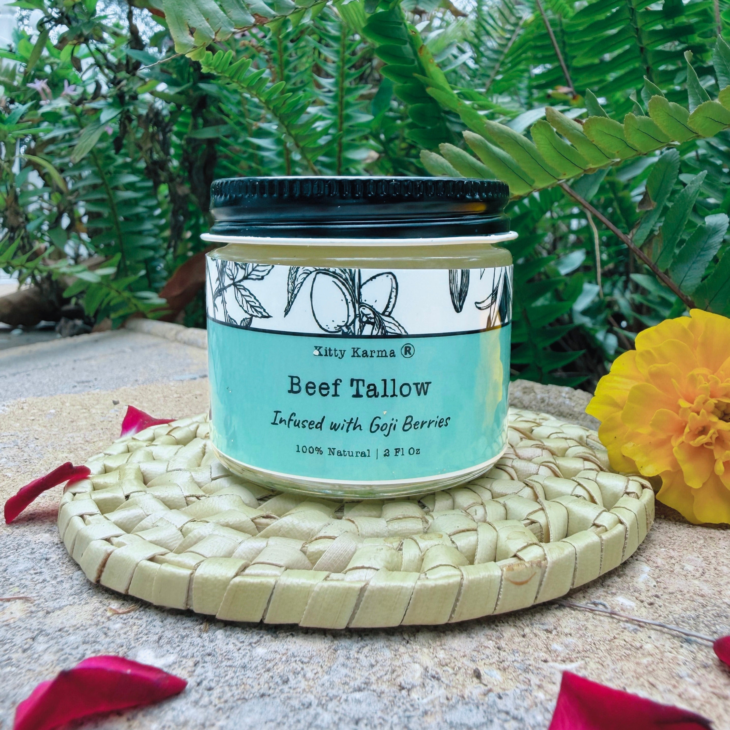 Goji Glow Tallow Balm | Grass-Fed Tallow Face Moisturizer with Goji Berry &amp; Mulberry Extracts