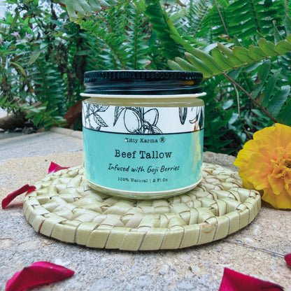 Goji Glow Tallow Balm | Grass-Fed Tallow Face Moisturizer with Goji Berry &amp; Mulberry Extracts
