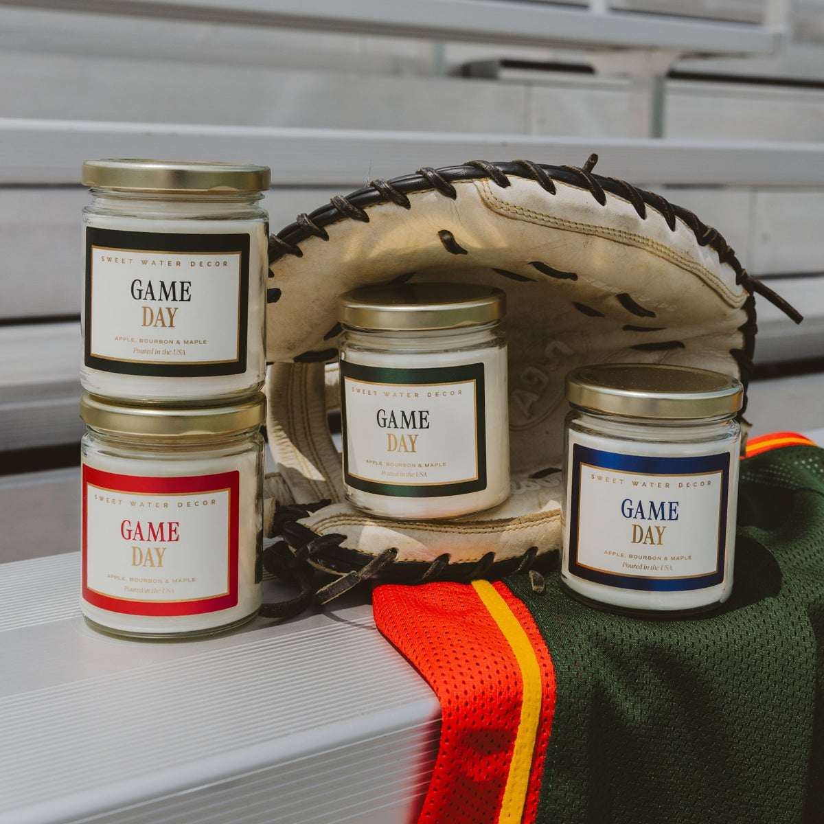 Game Day Green Soy Candle - Clear Jar - 9 oz