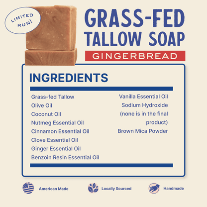 Papabear Grass-Fed Tallow Soap (2 Pack)