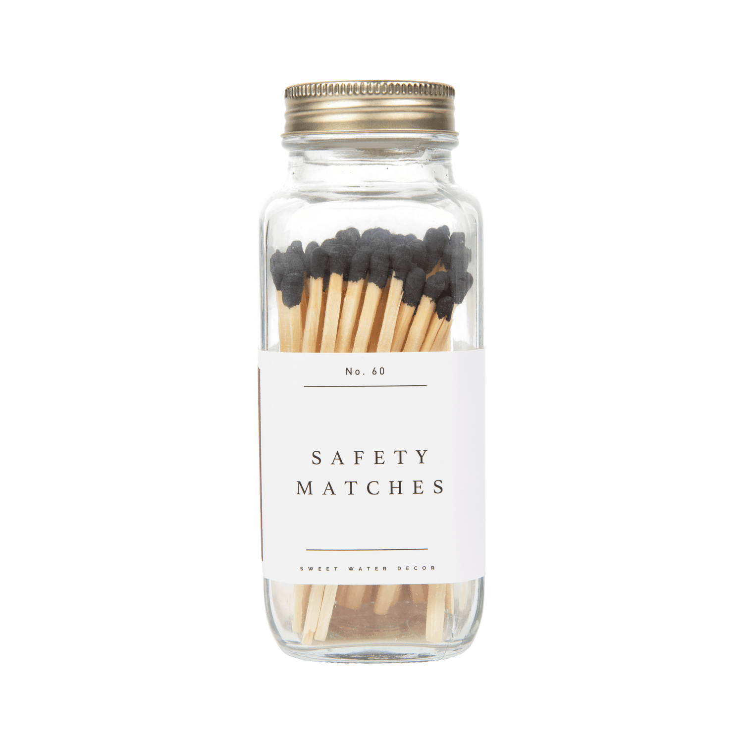 Black Tip Safety Matches - 60 Count, 3.75&quot;