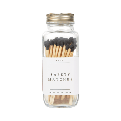 Black Tip Safety Matches - 60 Count, 3.75&quot;