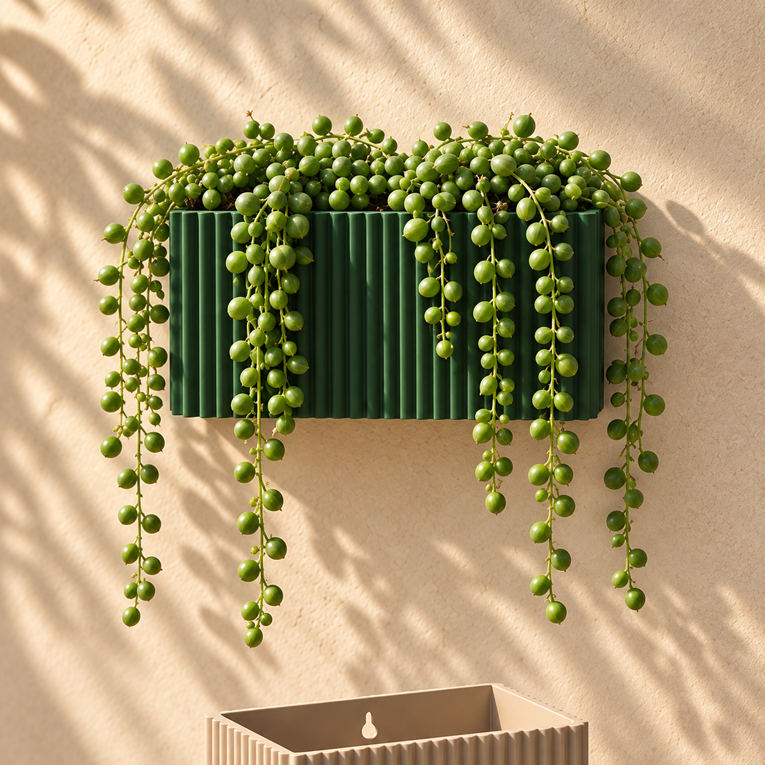 Ribbed Wall Planter, Rectangle