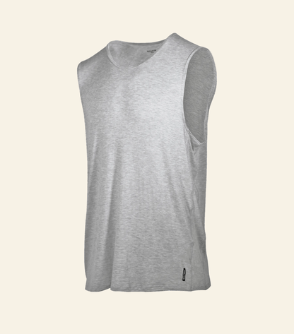 Bamboo Aerotech Tank - Heather Grey